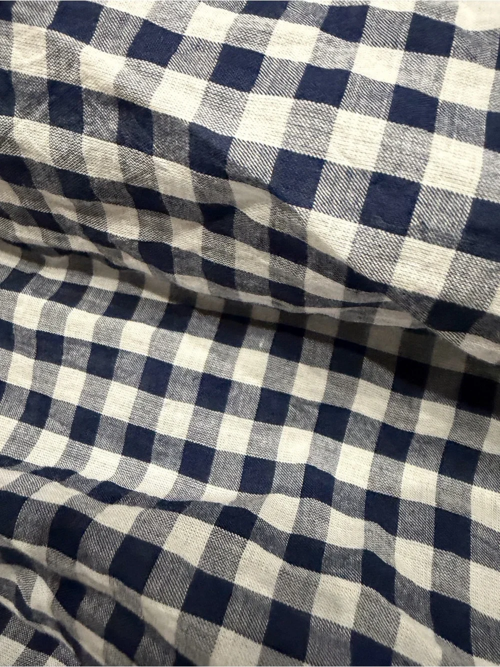 NWT 🆕 J.Crew Navy-and-White Gingham Maxi Skirt with Smocked Waist - Picture 5 of 6
